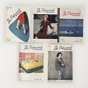 Vintage The Professional Photographer Magazine Lot 1953 1954 1961 Mid Century